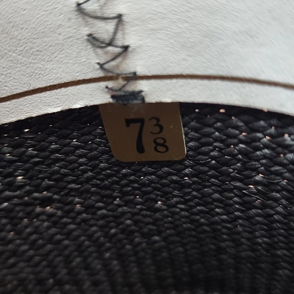 NWOT, Worth & Worth by Orlando Palacios Woven Gray Fedora, sz 7 3/8 - Picture 6 of 13
